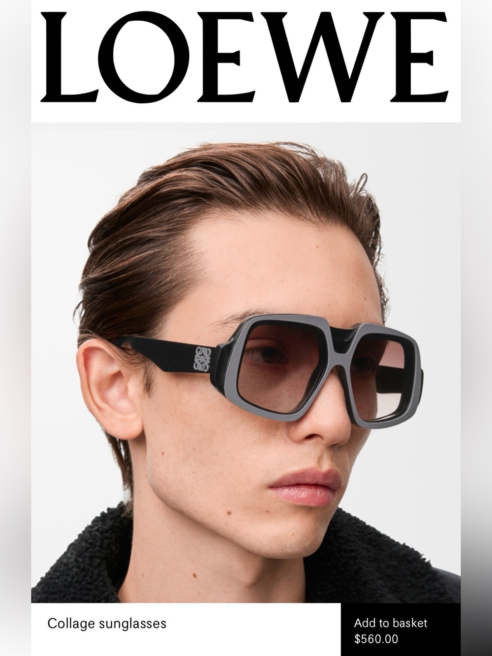 🖤 Loewe Paula's Ibiza Anagram Geometric Sunglasses (LW40194I)
